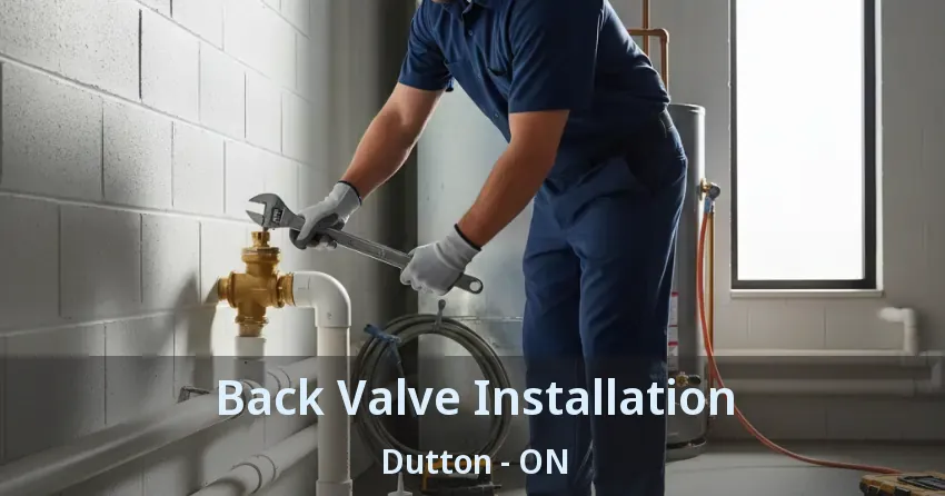 Back Valve Installation Dutton - ON