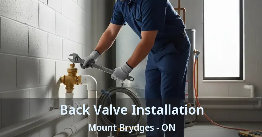 Back Valve Installation Mount Brydges - ON