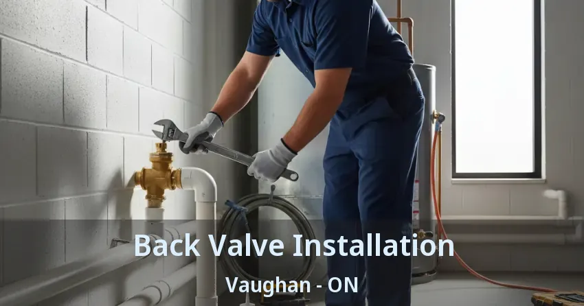 Back Valve Installation Vaughan - ON