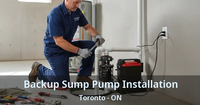 Backup Sump Pump Installation Toronto - ON