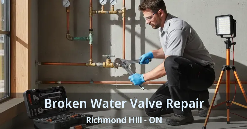 Broken Water Valve Repair Richmond Hill - ON