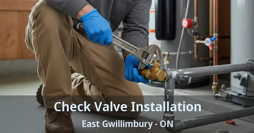 Check Valve Installation East Gwillimbury - ON
