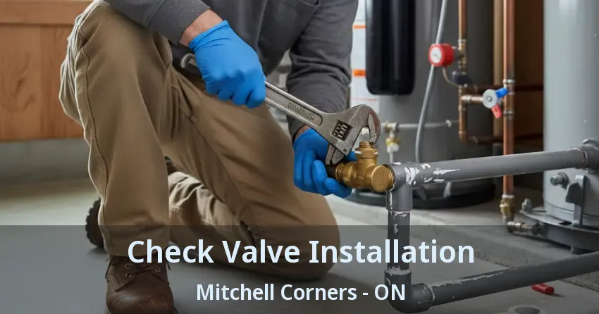 Check Valve Installation Mitchell Corners - ON