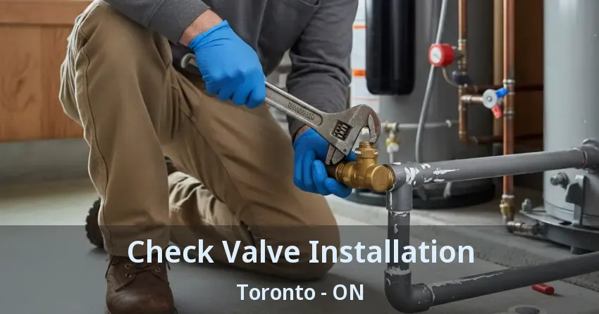 Check Valve Installation Toronto - ON
