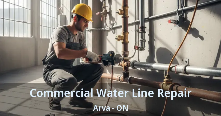 Commercial Water Line Repair Arva - ON