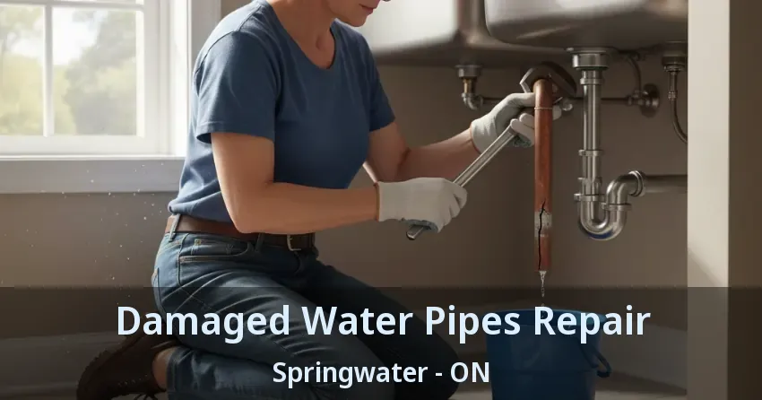 Damaged Water Pipes Repair Springwater - ON