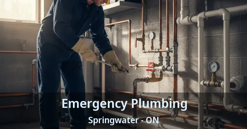 Emergency Plumbing Springwater - ON