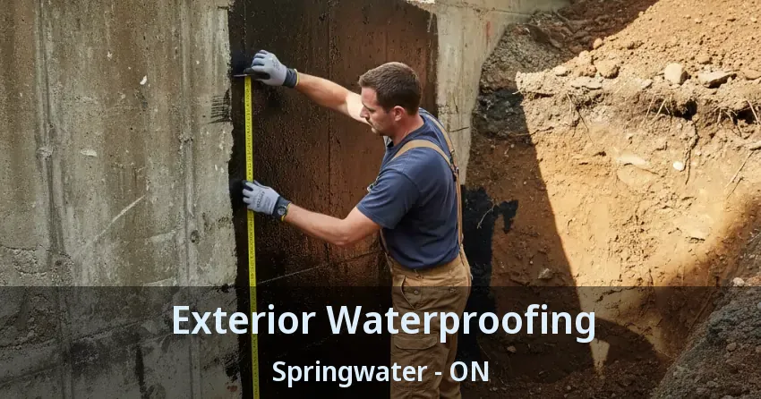 Exterior Waterproofing Springwater - ON