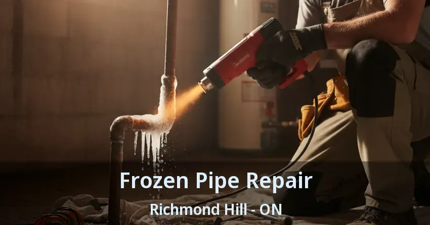 Frozen Pipe Repair Richmond Hill - ON