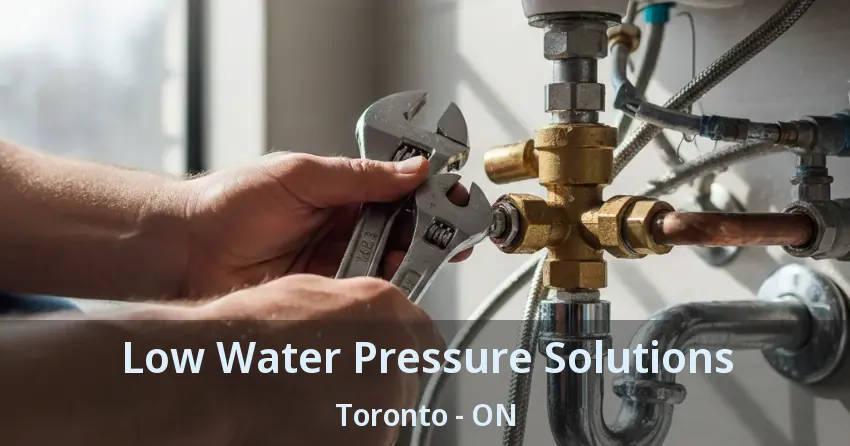 Low Water Pressure Solutions Toronto - ON
