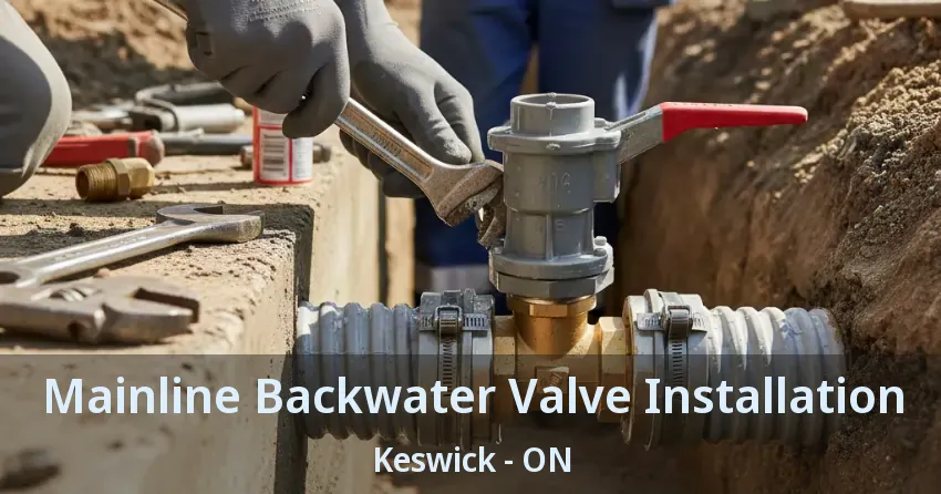 Mainline Backwater Valve Installation Keswick - ON