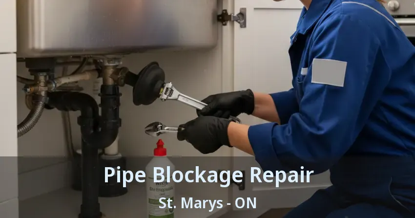 Pipe Blockage Repair St. Marys - ON