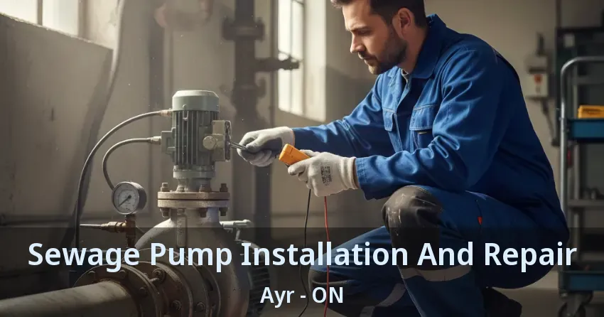 Sewage Pump Installation And Repair Ayr - ON