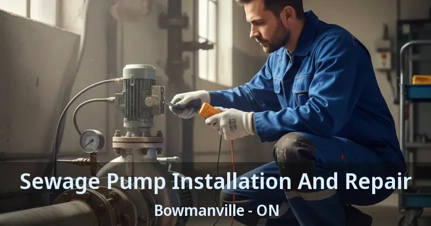 Sewage Pump Installation And Repair Bowmanville - ON