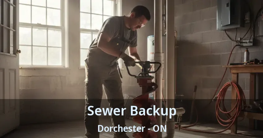 Sewer Backup Dorchester - ON
