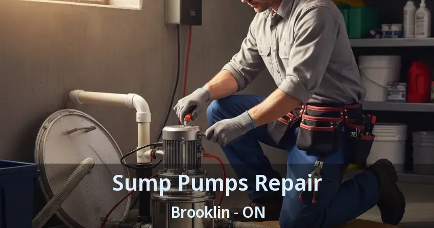 Sump Pumps Repair Brooklin - ON