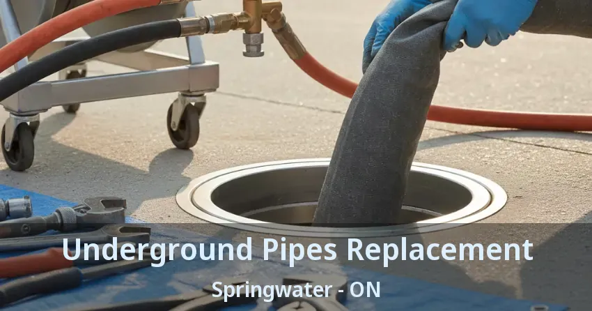 Underground Pipes Replacement Springwater - ON