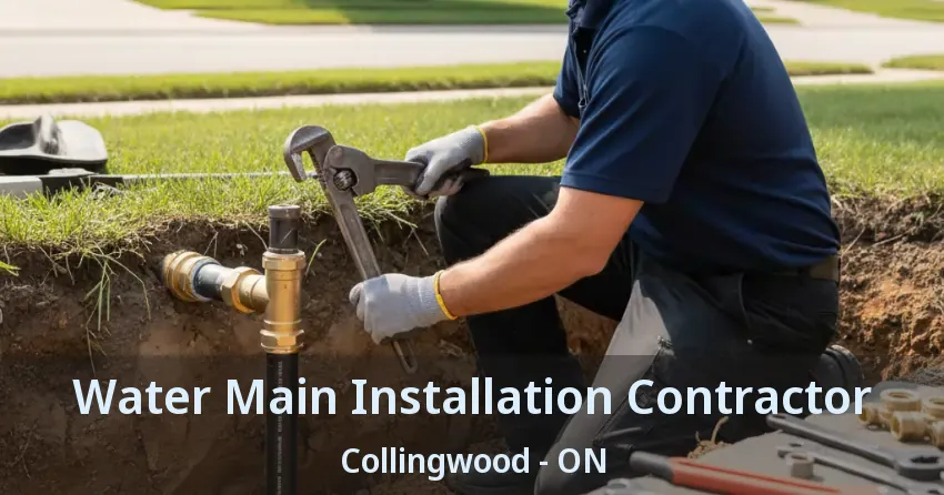 Water Main Installation Contractor Collingwood - ON