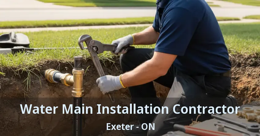 Water Main Installation Contractor Exeter - ON
