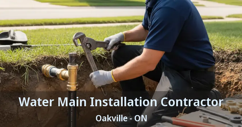 Water Main Installation Contractor Oakville - ON