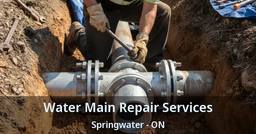 Water Main Repair Services Springwater - ON