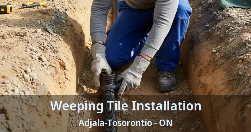 Weeping Tile Installation Adjala-Tosorontio - ON