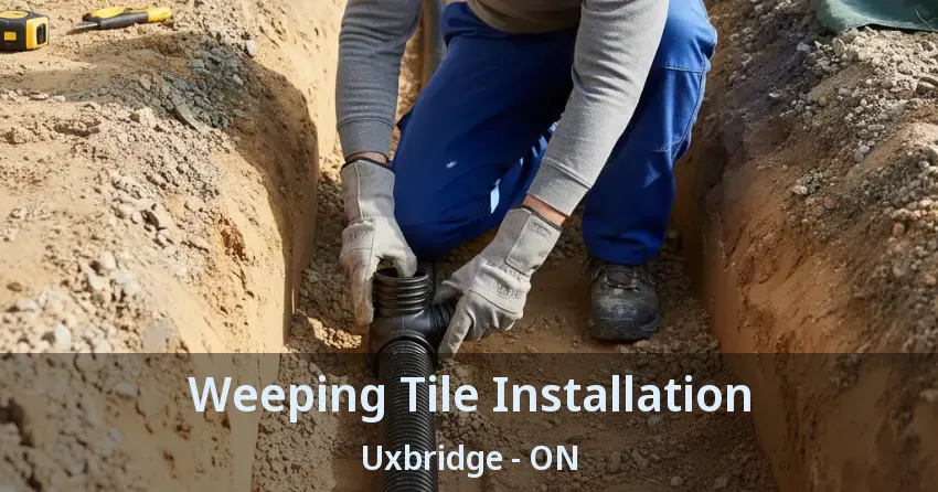 Weeping Tile Installation Uxbridge - ON