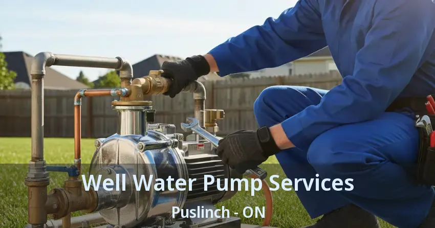 Well Water Pump Services Puslinch - ON